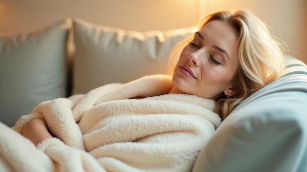 Confort inégalé avec le peignoir femme polaire