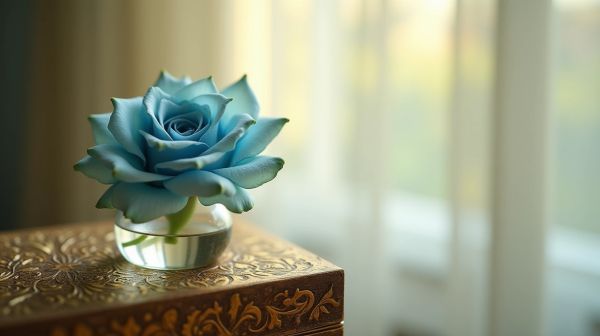 Une rose éternelle bleue, un cadeau chargé d'émotions